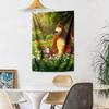 Masha Bear Wall Decor Tapestry Art For Pet Memorial Birthdaywedding Party Backdrop Family Gift