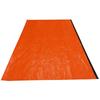 Tente d'urgence portable en PE pour camping en extérieur Sac de couchage Garde au chaud Résistant aux déchirures OrangeTente orange