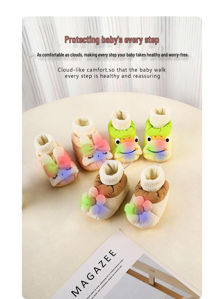Cozy Winter Baby Shoes: Thickened Non-Slip Soft Sole Socks for Toddlers