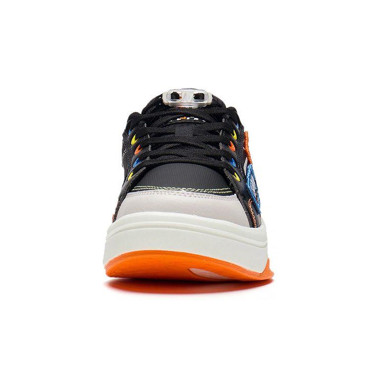 Li Ning Jugend Freizeit Rutschfest Abriebfest Leicht Rebound Low-Top Kinder Skateschuhe Kinder Skateschuhe Schwarz YKCS114-13