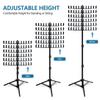 Braiding Hair Rack Height Adjustable Braid Hair Holder Standing 2 Sided Hair Weaving Bracket With 144 Braiding Racks for Salon