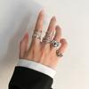 Elegant and Versatile Fashion Retro Snake Love Ring 6 Piece Set Snake-shaped Simple Ring Ring Popular Female Jewelry
