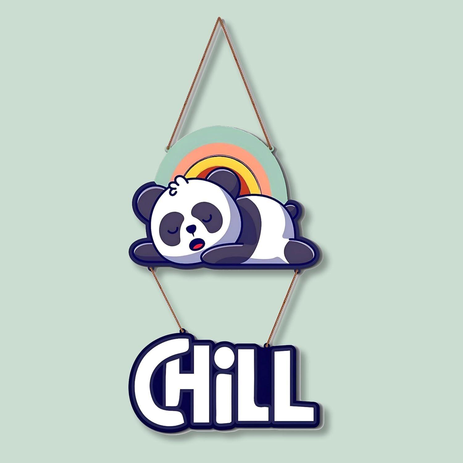 

Декоративное настенное деревянное украшение для дома | офиса | гостиной | спальни | (Панда (Холод))