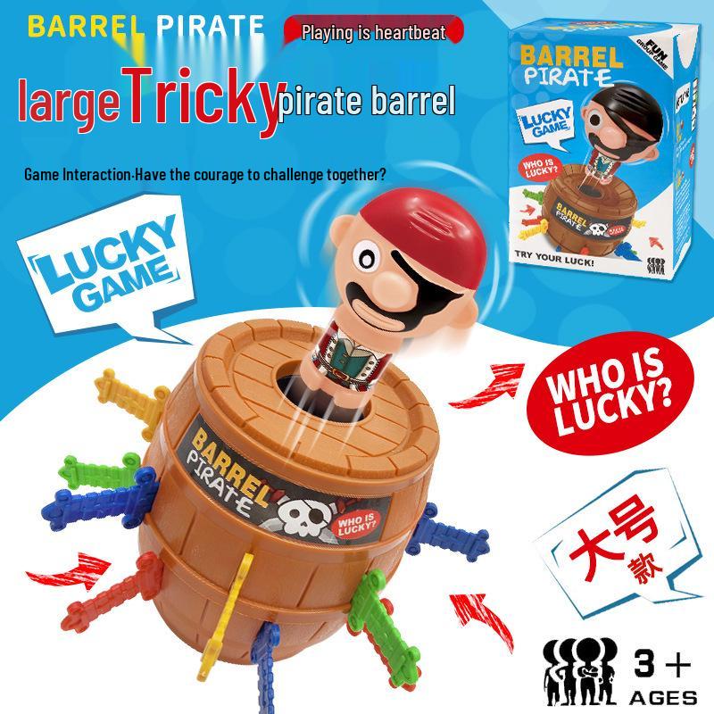 

Интерактивная игрушка «Пиратская бочка»: Игра «Вставь меч» для детей