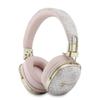 Fones de Ouvido Over-Ear Guess Bluetooth ENC Metal com Logo Script Rosa