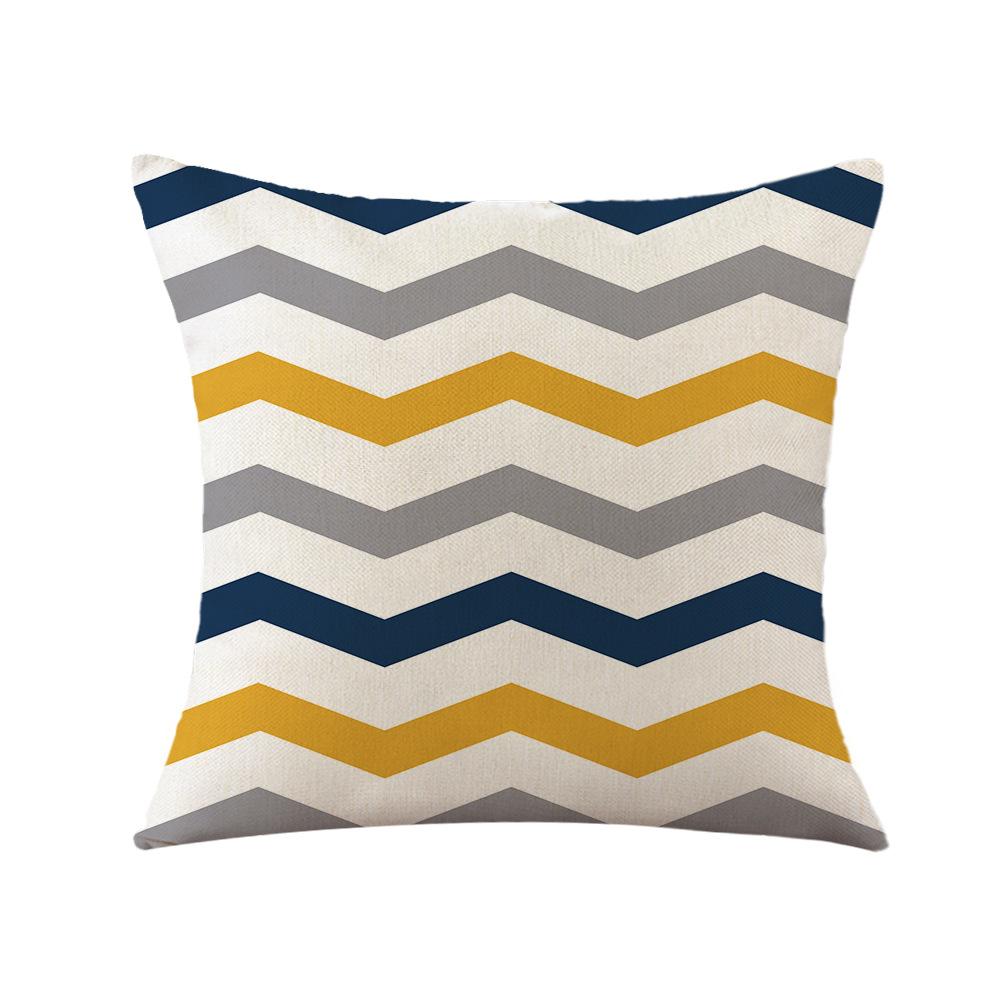 Geometric Abstract Pillow Homeware Printed Pillow Cover Bedside Cushion Cover Car Decorative Cushion