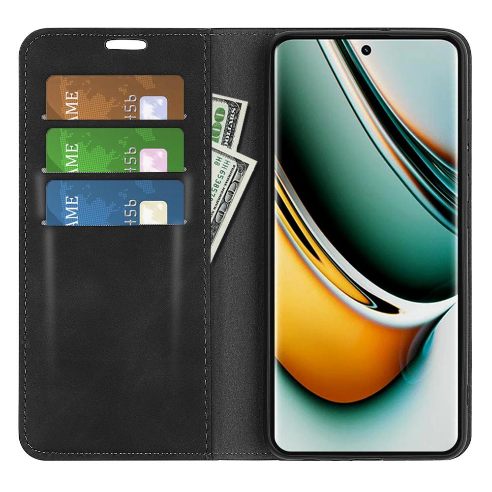 Phone Case for Realme 11 Pro 5G/11 Pro+ 5G,PU Leather Skin-touch Wallet Stand Phone Cover