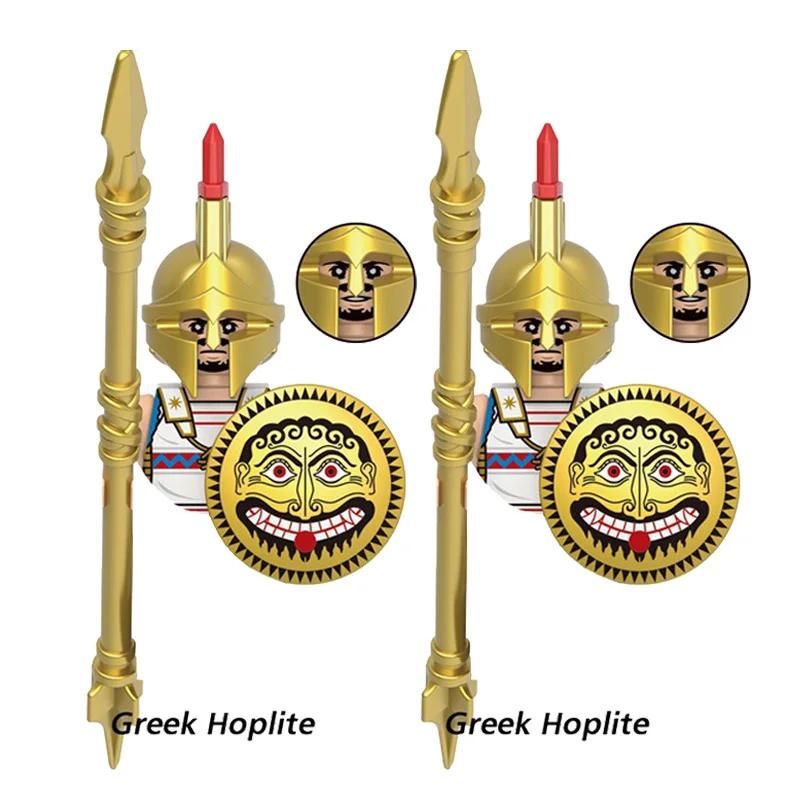 Zabawki dla dzieci Średniowiecze Starożytna Grecja Ciężka piechota Zbrojny rycerz Łucznik Figurki wojskowe Sprzęt bojowy Model Prezenty dla chłopców