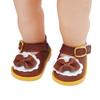 Mini Clothes Doll Accessories Girl's Wears Doll Shoes Bow Leather 14 Inches Doll Casual Shoes