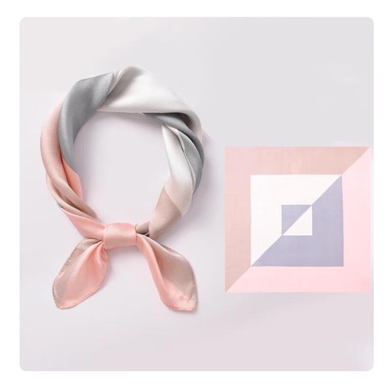 HANDUNYOU Mulberry Silk Square Scarf