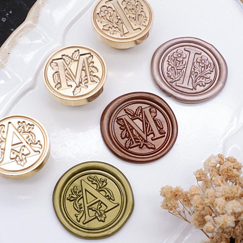 Retro European Wax Seal Stamp - Copper Head for Journals and Envelopes