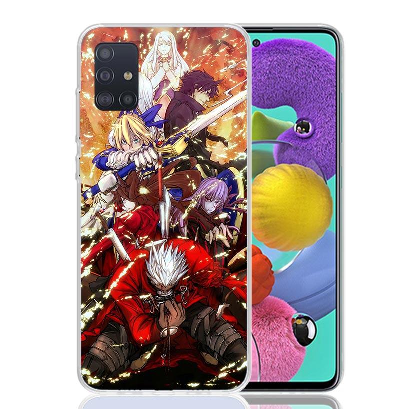Fate Zero Stay Night Gilgamesh Phone Case For Samsung Galaxy A52 A32 A22 A12 A02S A50S A30S A51 A31 AA71 Note 20 Ultra 10 S10 Pl