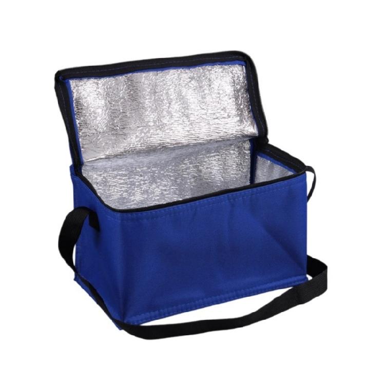 Aluminum Insulated Delivery Bag With Reinforced Fabric Waterproof Spill Proof For Coffee Cake Storage