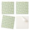 Vinyl Tiles with a Motif for an Easy Wall Makeover Abstract Circle Pattern 4x50x50 Cm
