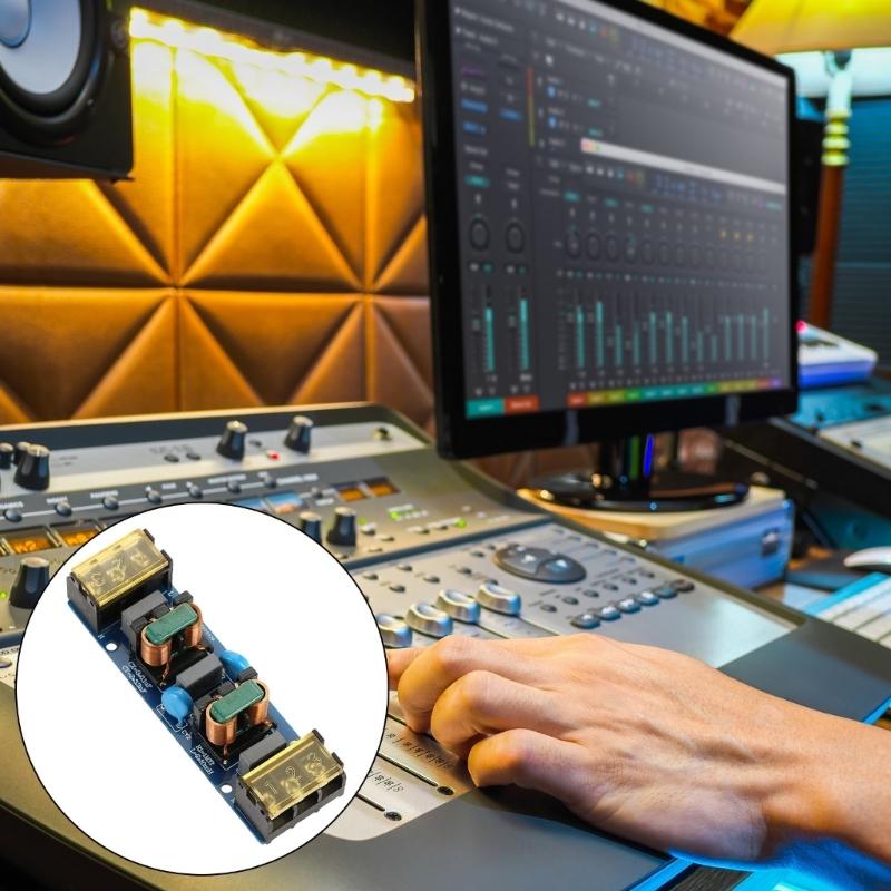 25A Zweistufiges Filter Tiefpass-Netzfilterplatine für elektronische Geräte Unterdrückung und Rauschminderung