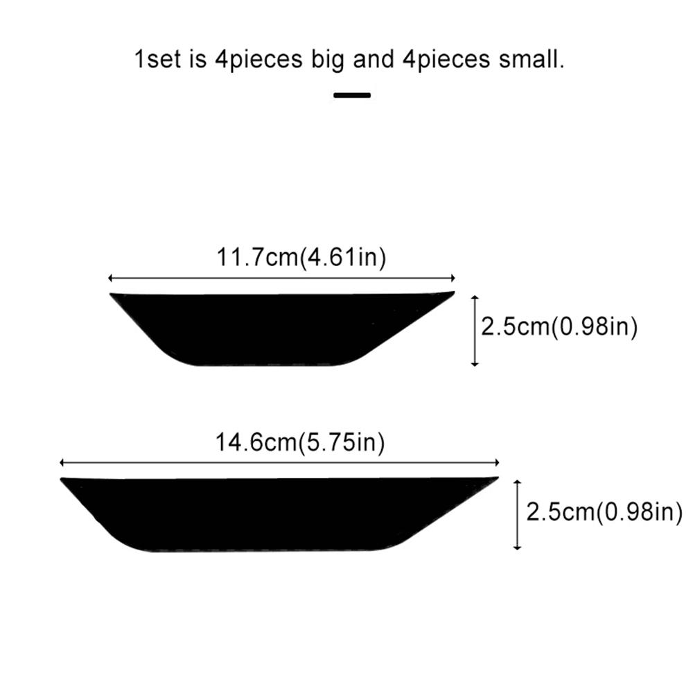 8 Stück/Set Auto Front Heck Stoßstange Lippe Schutz Universal Diffusor Spoiler Splitter