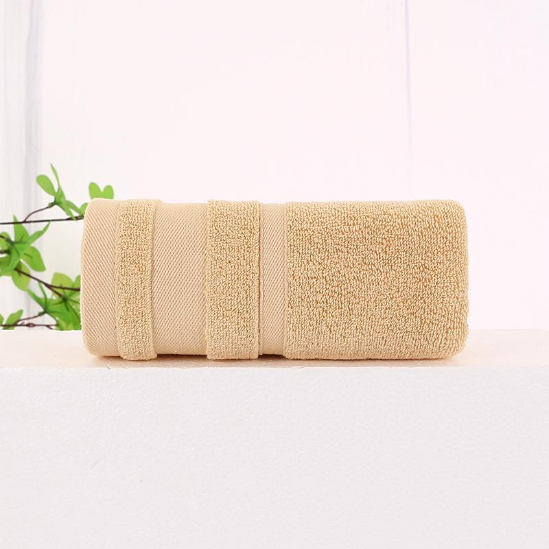 Pure Cotton Towel Plain Double Satin Face Wash Household Soft Dark Face Towel Men and Women Soft 32 Strands Towel