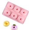 1PC Silicone Donut Mold Baking Utensils Cake Chocolate Round Mold High Temperature Resistant Pudding Macaron Cake Mold Pastry