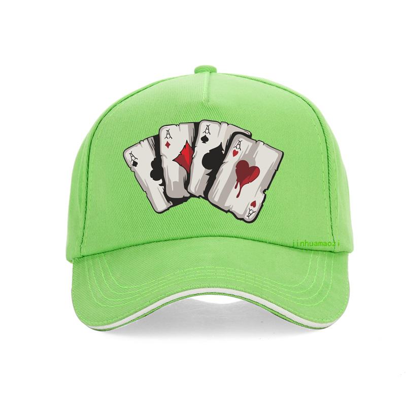 New Design Cartoon Playing cards100%Cotton Dad Cap Old Playing Card Baseball Caps Fashion Unisex Adjustable Snapback Hat Gorras