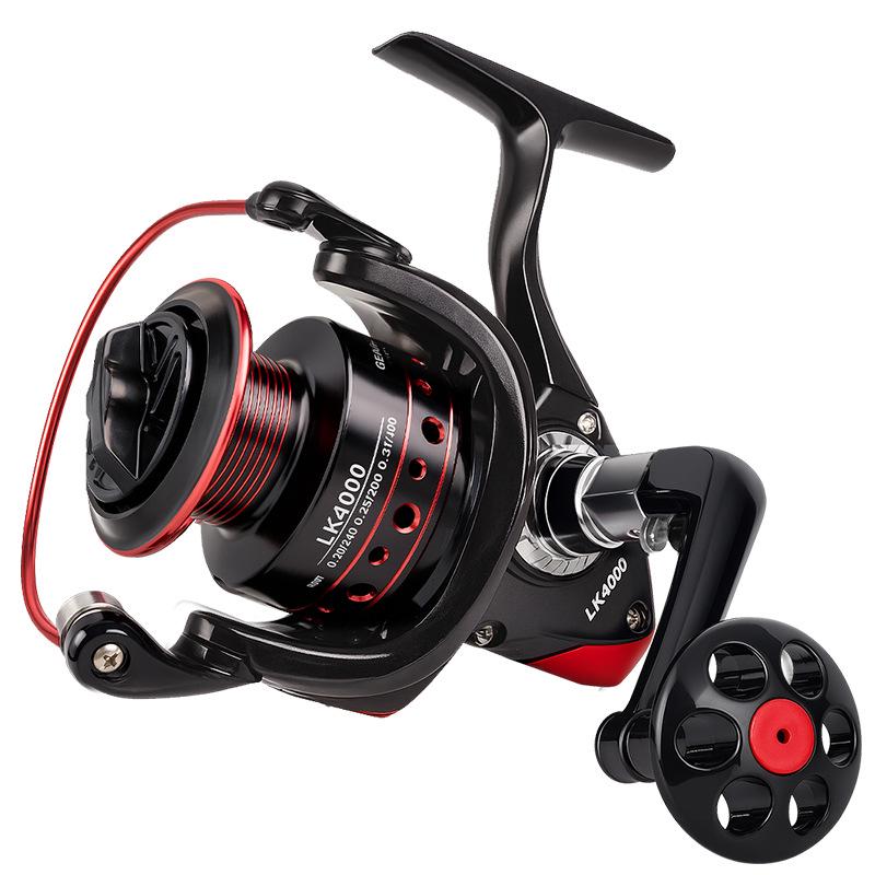 

Дальнобойная цельнометаллическая безынерционная рыболовная катушка с наклонной шпулей для морских удилищ LK Spinning Reel 1000