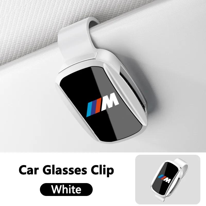 MLKL5 Car Sun Visor Glasses Clip Pressing Switch Eyeglasses Holder For BMW M Emblem E46 E36 E34 F10 E90 F30 E60 F30 E53 E30 E92 E87