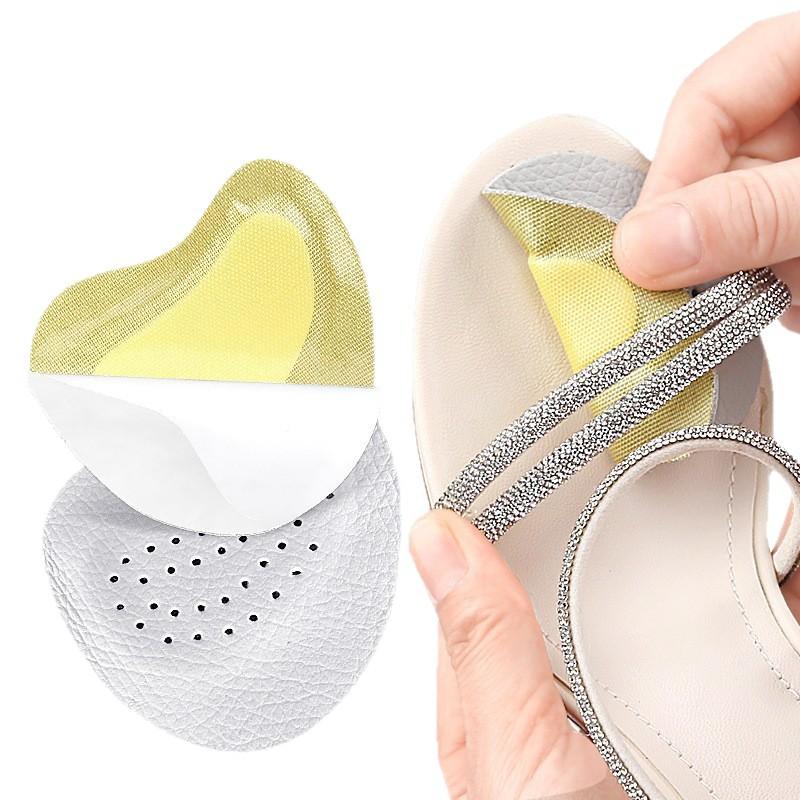 Leather Forefoot Pad High Heels Soft Anti-wear Shock Absorption Anti-skid Sticker Summer Sandals Self-adhesive Invisible Non-slip Forefoot Pad