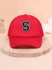 1pc children's letter A-Z sunshade baseball cap, spring and summer mesh breathable truck driver cap suitable for outdoor