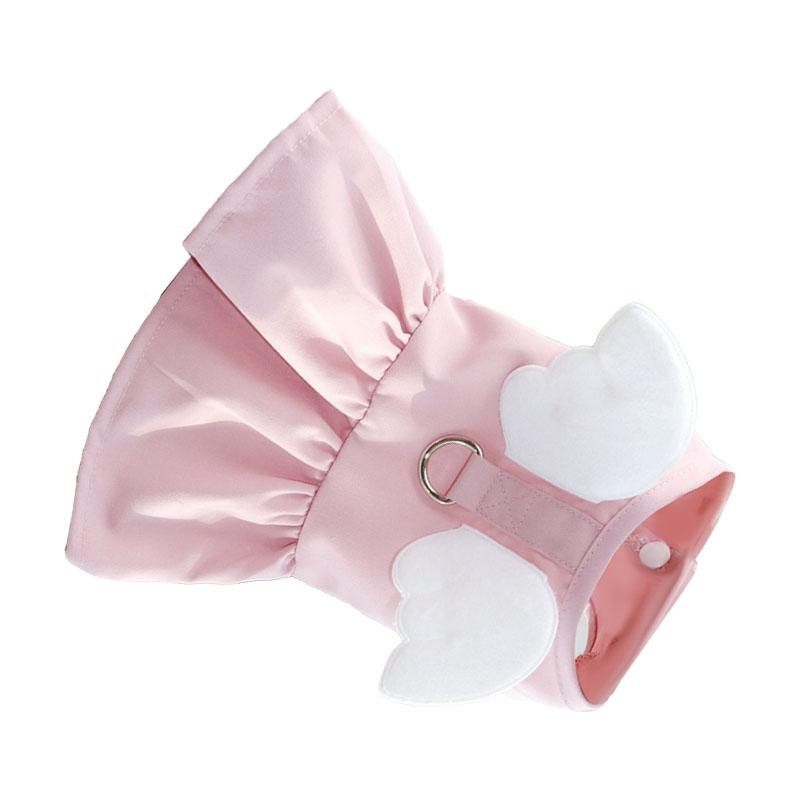 Haustierkleid Modische Zugschließe Bequem Leicht zu Tragen Katze Hund Rock für Frühling Herbst Ziegelrot XL