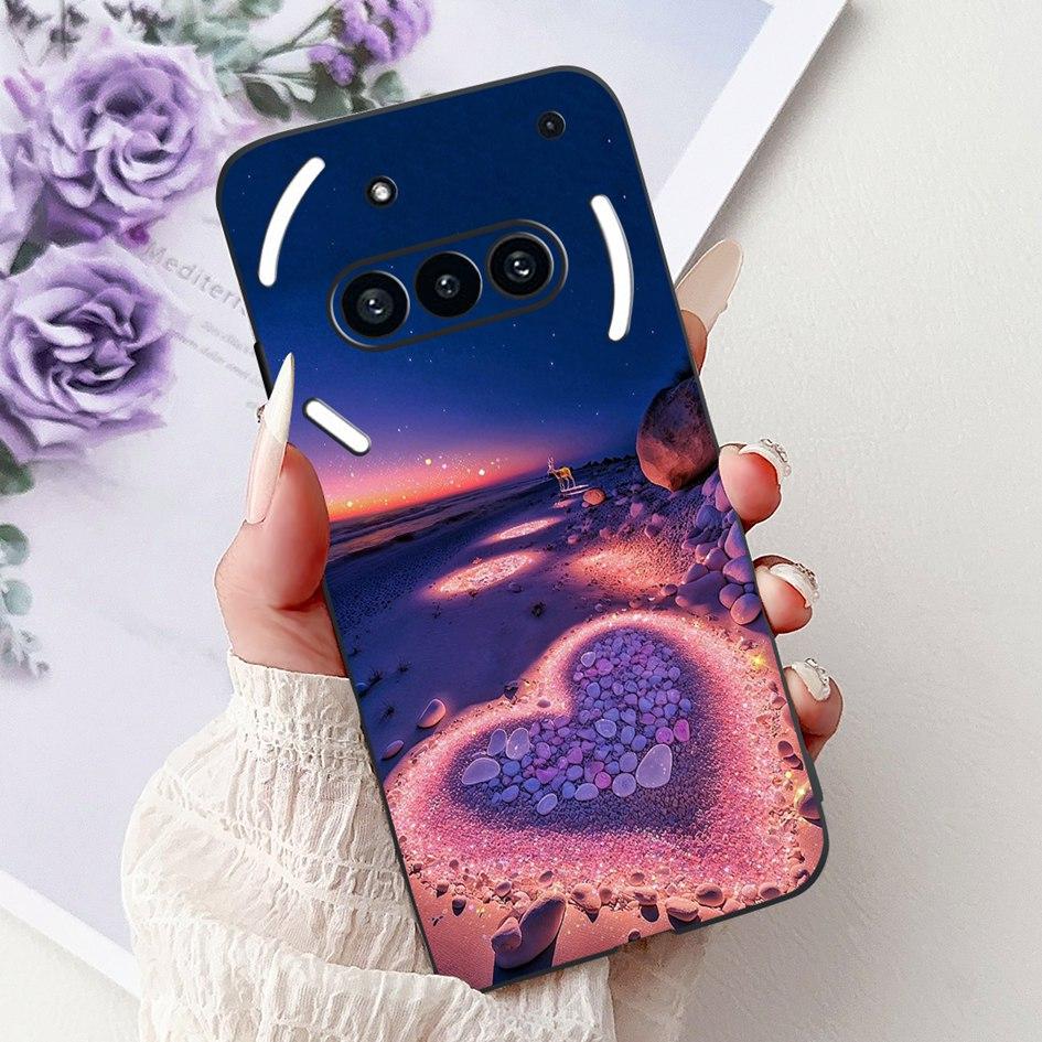 For Nothing Phone 3A 2025 Case A059 Fashion Flower Cats Cartoon Silicone Soft Shockproof Cover For Nothing Phone3A 3A Pro Bumper
