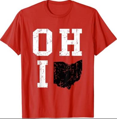 Ohio Map OH Home Shape Vintage Grunge T-Shirt Unisex T-Shirt