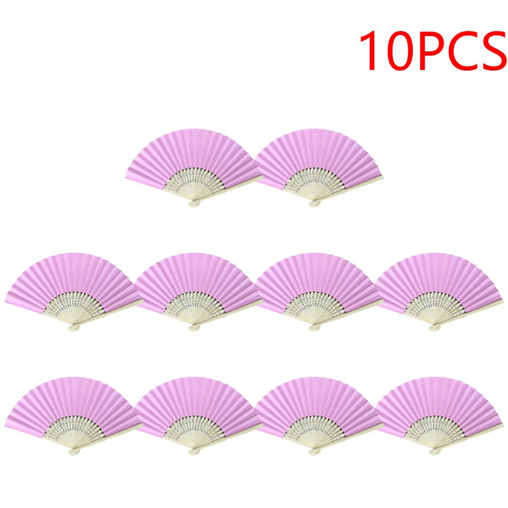 

10/20/30 шт. Белый складной бумажный веер, портативный китайский бамбуковый веер, свадебные подарки для гостей, украшение на день рождения, детская живопись