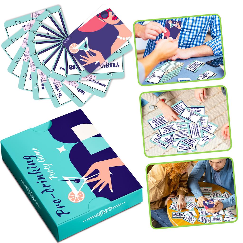 50 Cărți Joc de Societate Multiplayer Interactiv Cărți Joc de Încălzire Recreere și Distracție Cărți Distractive pentru Petrecere Team Building Cărți Joc de Societate