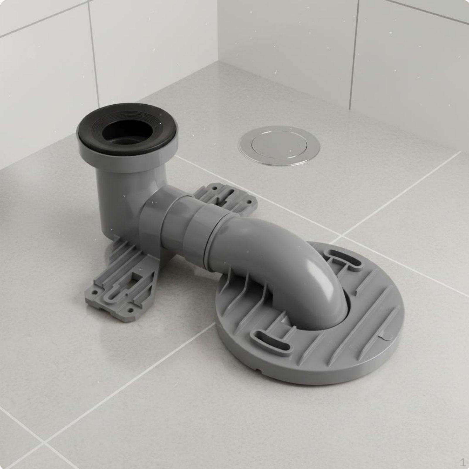 Toilet Shifter No Digging Required Drain Offset Adapter Easy to Install Waste Pipe 300MM Toto