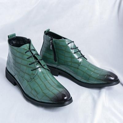 Luxury Brand Banquet Dress Shoes Pointed Autumn and Winter Ankle Boots for Men's Fashionable Chelsea Boots for Men's Versatile