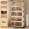 Folding Multi-Layer Plastic Storage & Wardrobe Cabinet for Kids and Households