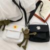 Canvas Bag Women's 2025 New Style Little Daisy Crossbody Bag Popular Korean-style Multi-functional Shoulder Bag Bag for Girls