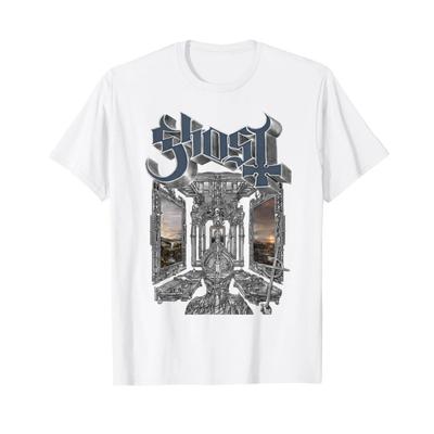 Camiseta de Portada de Esqueleto de Música Rock de la Banda Ghost