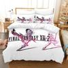 New 3D Printed Anime Game FINAL FANTASY XIII-2 Bedding Set Boys Girls Twin Queen King Size Duvet Cover Pillowcase Bed Boys Adult