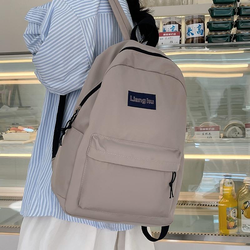 Backpack New Simple Campus Style Backpack High Value Leisure Student Large Capacity Backpack School Bag