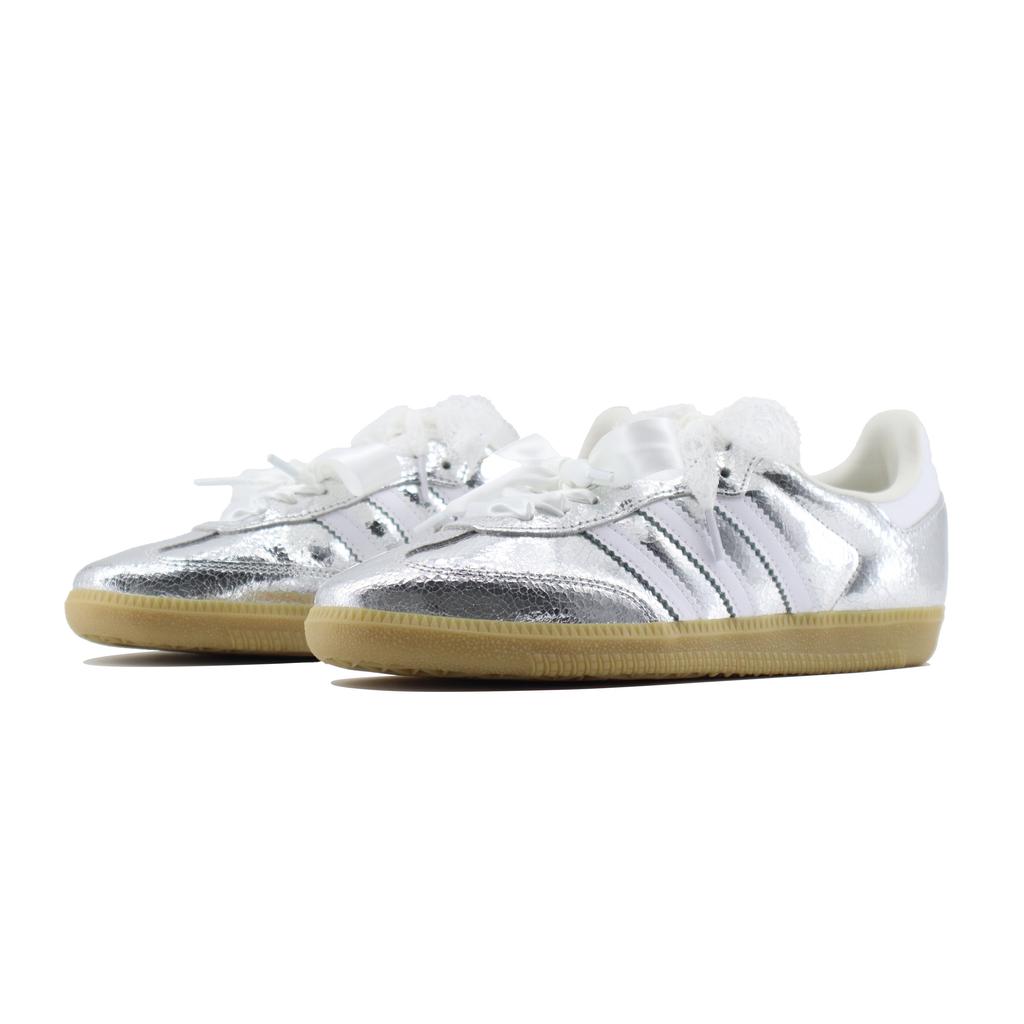 Adidas Originals SAMBA OG Abrasion Resistant Low top Skateboard Shoes Women's Silver JR0035(Team448-)