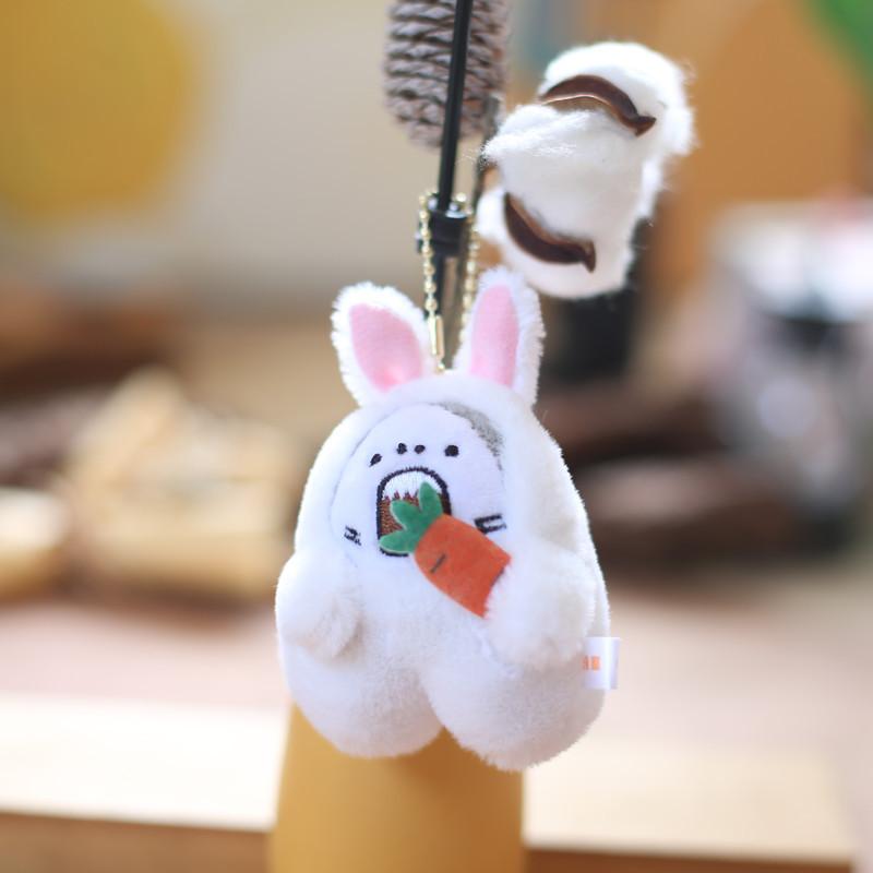 Cute Cute Little Shark Pendant Plush Toy Doll Little Shark Shark Fork Bag Hanging Decoration Keychain Doll Doll