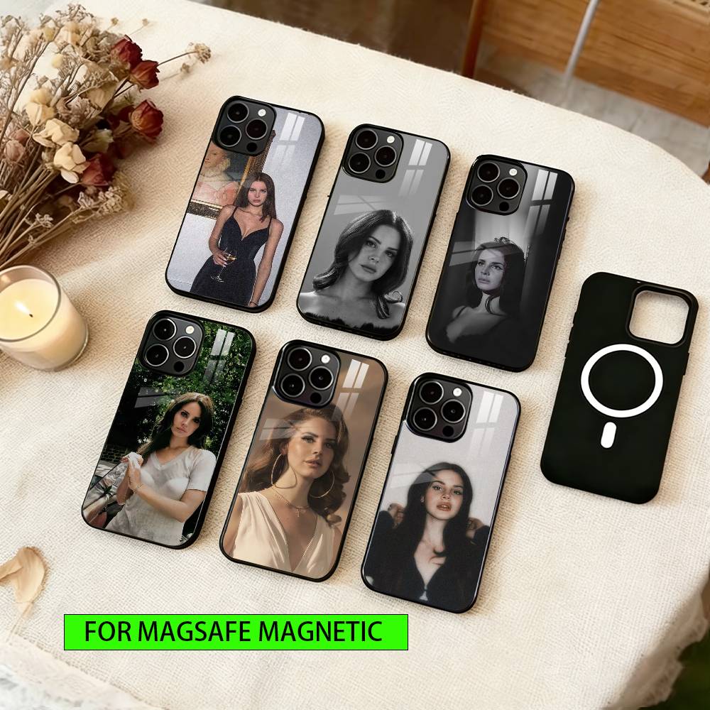 Lana Del Rey Phone Case For iPhone17,16,15,14,13,12,11 Plus,Pro Magnetic For Magsafe Wireless Charging