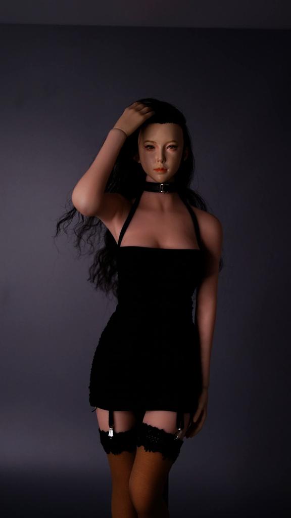 Figure with TBLeague Body Black Color Beautiful Sexy Female Strap Dress Clothes Not Include [TOYBARJAPAN] 1/6 Accessories/Compatible S38/39 (Does