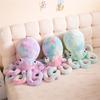 Plush Octopus Toy With Bright Colors For Kids Gift And Soft Animal Decor
