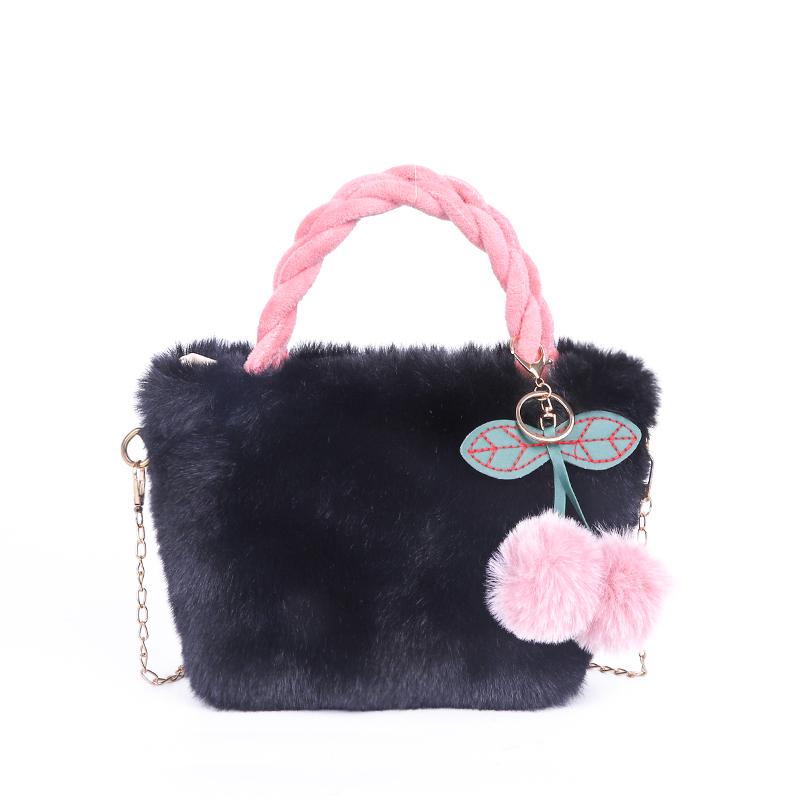 

Прекрасная сумка из бархата для девочки из шерсти и вишни, новая коллекция осень-зима, универсальная сумка через плечо на одно плечо