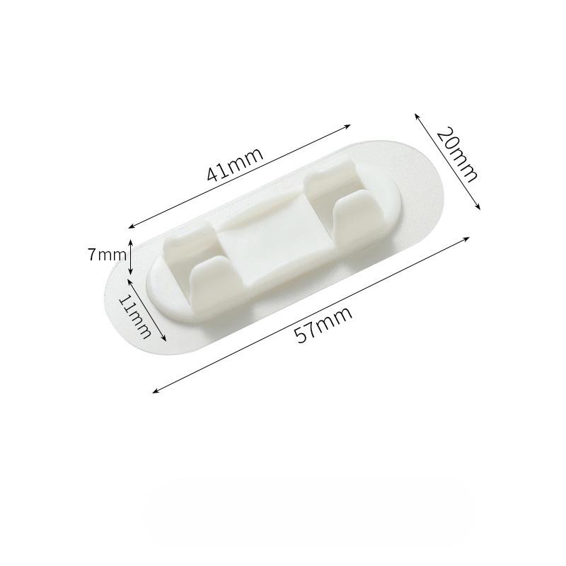 10 Pcs Wire Retainer Non-punch-free Wall Cabling Self-adhesive High Viscosity Storage and Fixing Clip Cable Organizer