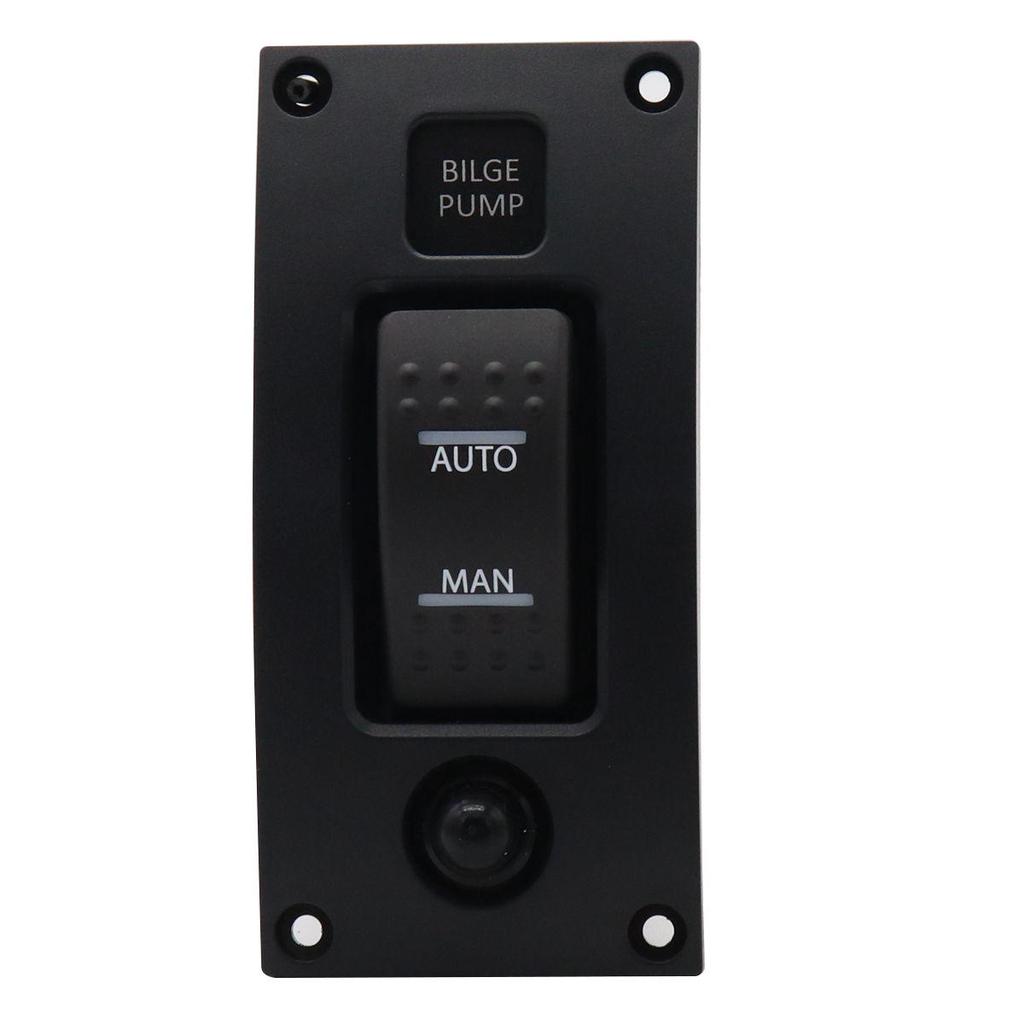 Three-Position ON-OFF-ON Bilge Pump Switch Panel