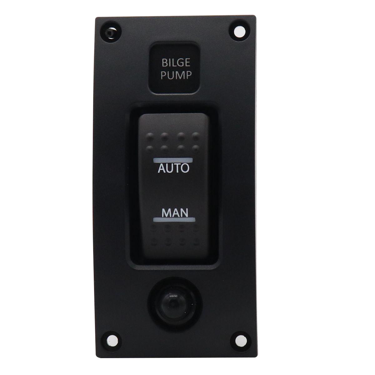 

Three-Position ON-OFF-ON Bilge Pump Switch Panel