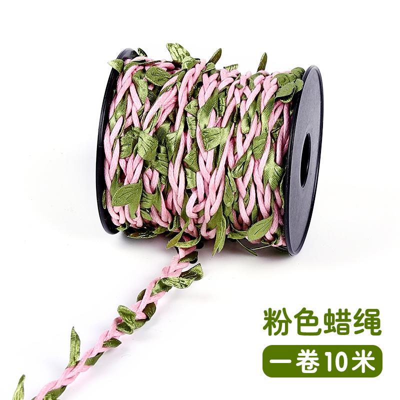 DIY Simuliertes Hanfseil Rattanblätter Kindergarten Handgefertigter Anhänger Mori Umweltdekoration Gewebtes Grünblattseil