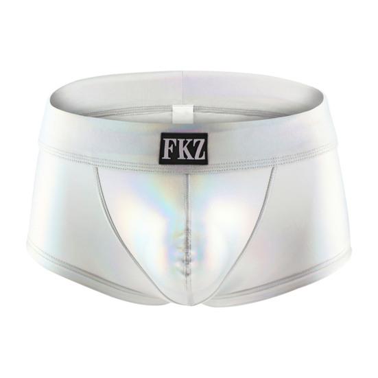 Men Underpants Low Waist Glossy Soft Breathable U Convex Pouch Slim Fit